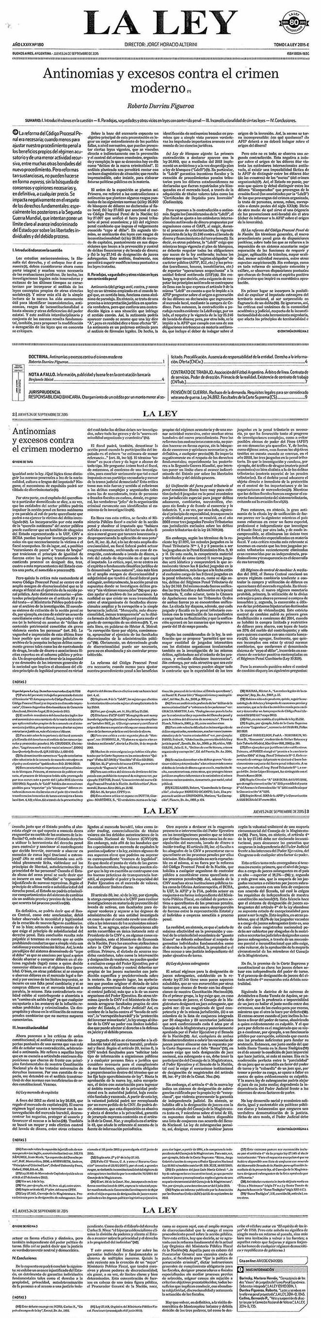 Publicación original: Antinomias y excesos contra el crímen moderno (página 1)